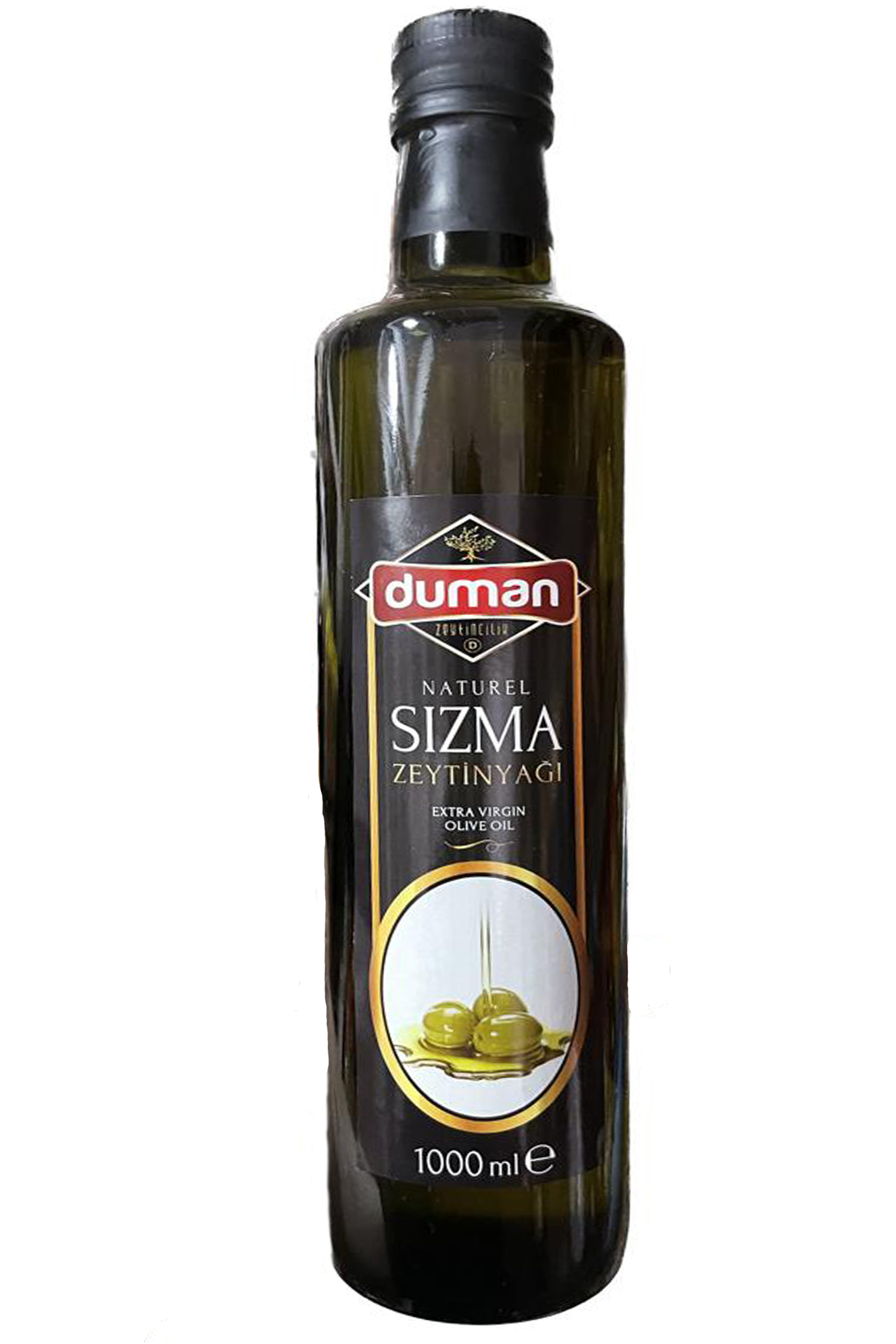 DUMAN GURME BİRİNCİ KALİTE SIZMA ZEYTİNYAĞI SOĞUK SIKIM  1000 ML